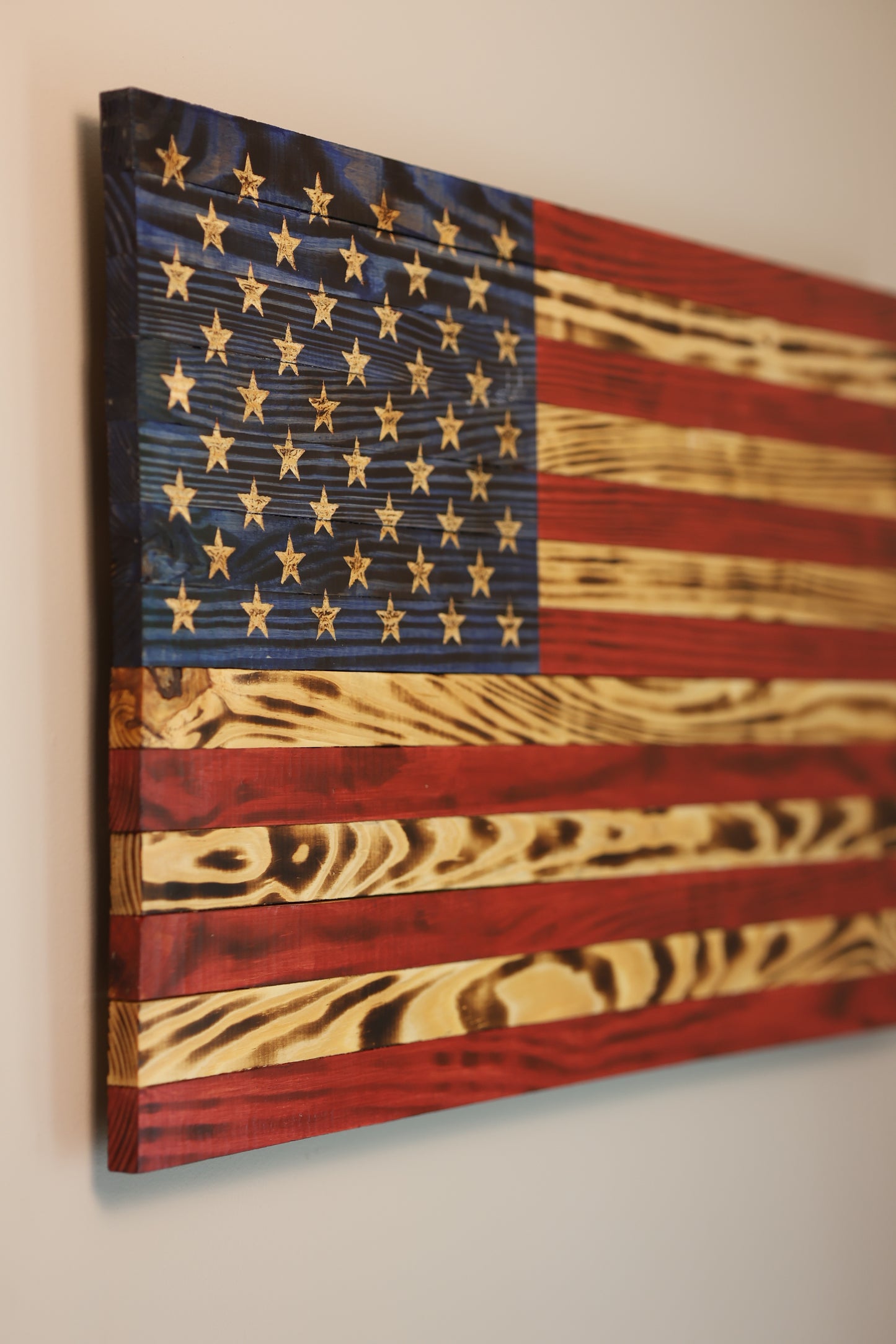 Wooden American Flag